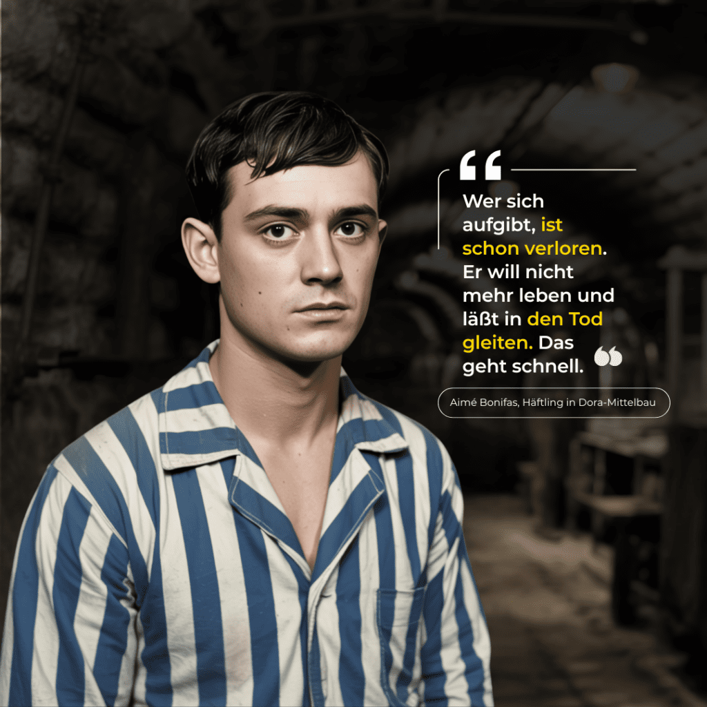 Wer sich aufgibt, ist schon verloren. Er will nicht mehr leben und läßt sich in den Tod gleiten. Das geht schnell.